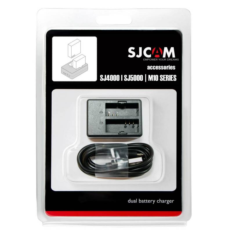 SJCAM - Cargador dual de batería para M10/SJ4000/SJ5000