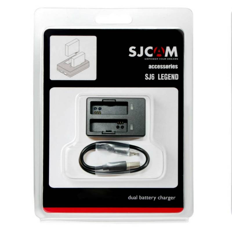 SJCAM - Cargador dual de batería para SJ6 Legend