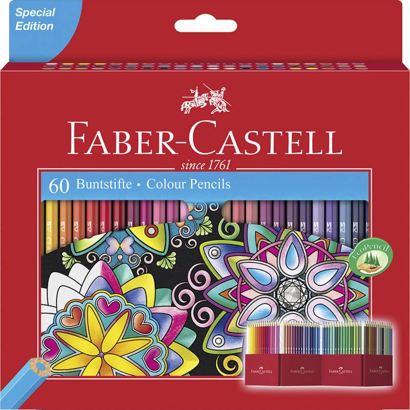 FABER-CASTELL - Ecolápices de Colores x 60