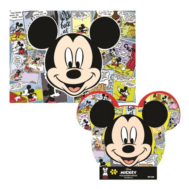 DISNEY - Rompecabezas Caja Metálica 60 Pzas Mickey 90 Años