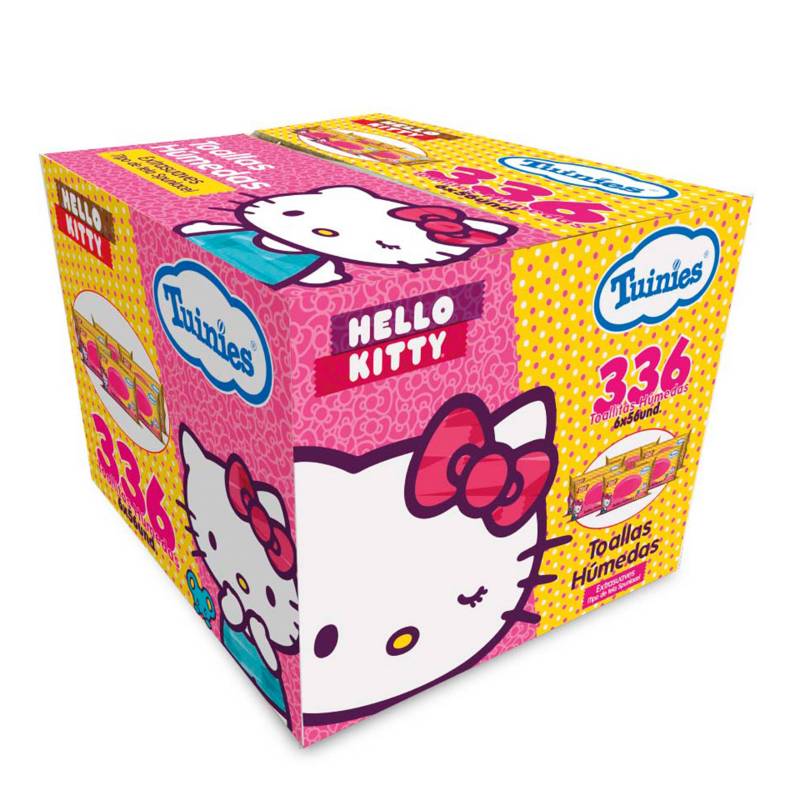 HELLO KITTY - Toallas Húmedas Caja x 336 Unidades