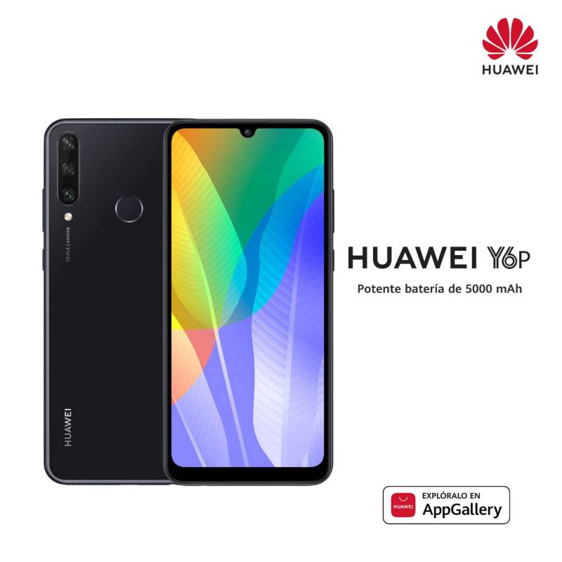 HUAWEI - Huawei Y6P BLACK 3+64GB DUAL SIM