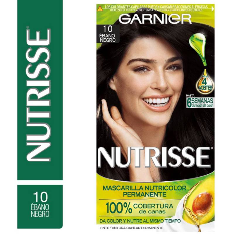 NUTRISSE - Tinte para Cabello 10 Ebano Negro 157 ml 