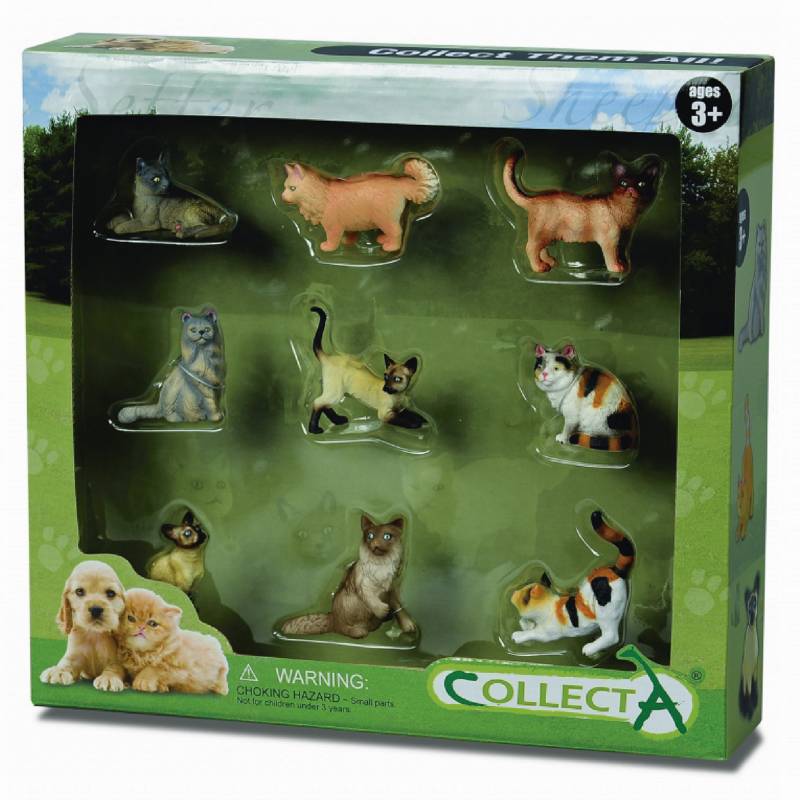 COLLECTA - Set 9 Piezas Gatos Collecta