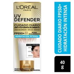 LOREAL - Protector Solar Anti Edad UV Defender FPS 50+ Hidratante L'Oréal Paris Skin Care