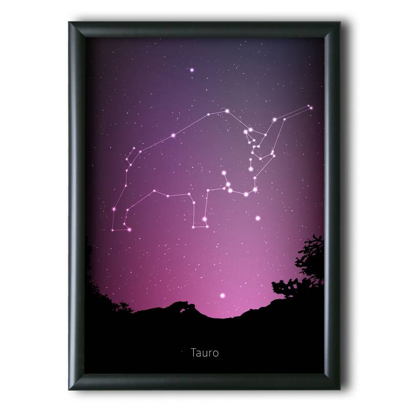 AQUELLAS ESTRELLAS - Tauro Constelación Night Sky 30x40 cm