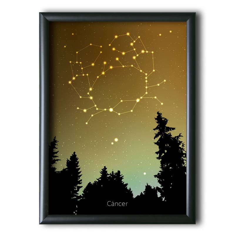 AQUELLAS ESTRELLAS - Cáncer Constelación Night Sky 30x40 cm