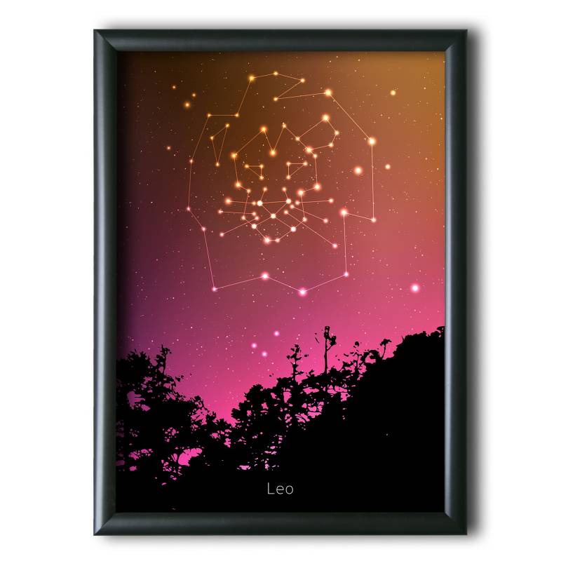 AQUELLAS ESTRELLAS - Leo Constelación Night Sky 30x40 cm