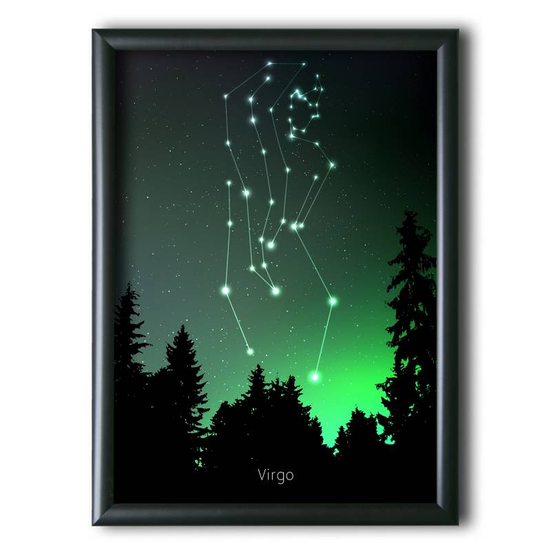 GENERICO - Virgo Constelación Night Sky 30x40 cm