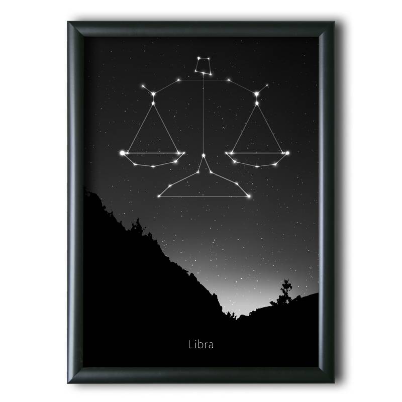 GENERICO - Libra Constelación Night Sky 30x40 cm
