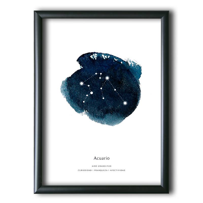 AQUELLAS ESTRELLAS - Acuario Constelación Acuarela 30x40 cm