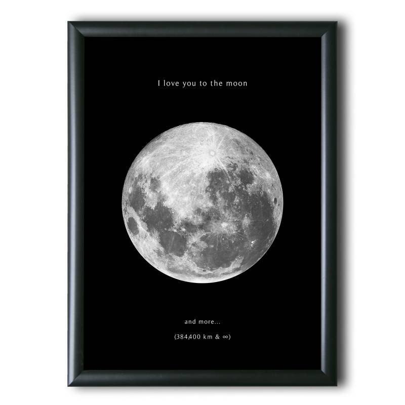 GENERICO - Cuadro I Love You To The Moon 30x40 cm