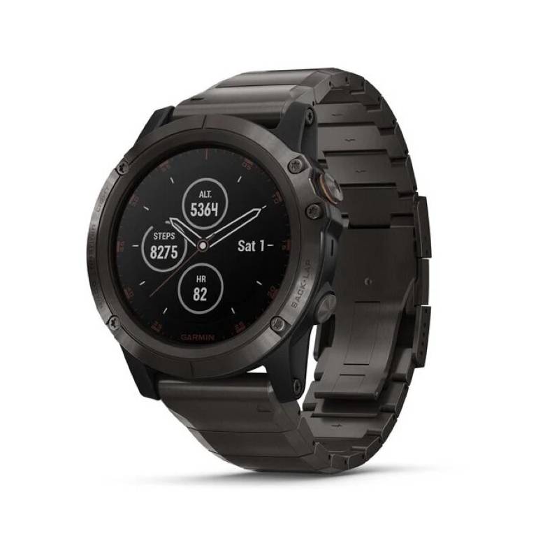GARMIN - Smartwatch Fenix 5X Plus Zafiro -Titanio DLC