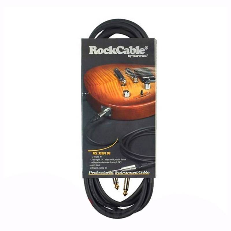 ROCKCABLE - Rcl30205d7 Bk Cable Instrumento 5m Rockcable
