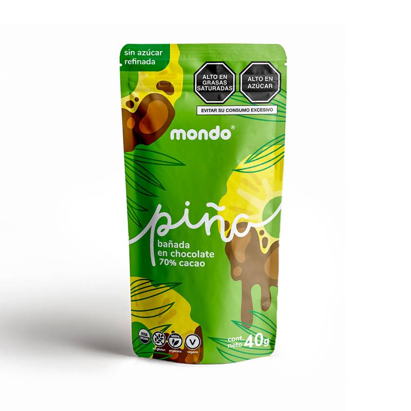 MONDO - Pack Pina Con Chocolate 70%  40G Mondo