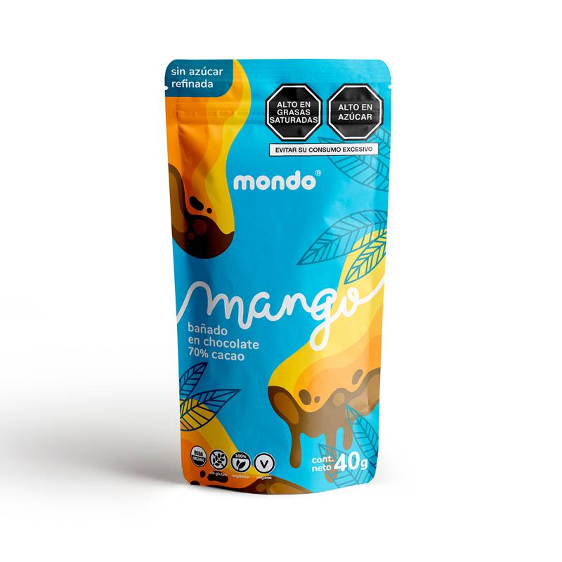 MONDO - Pack Mango Con Chocolate 70% 40G Mondo