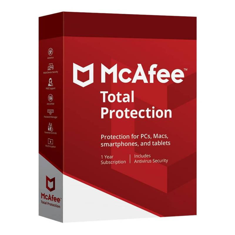 MCAFEE - MCAFEE total Security 10 Dispositivos