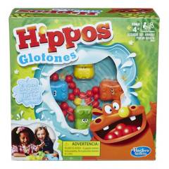 HASBRO GAMES - Juego de Mesa Hippos Glotones