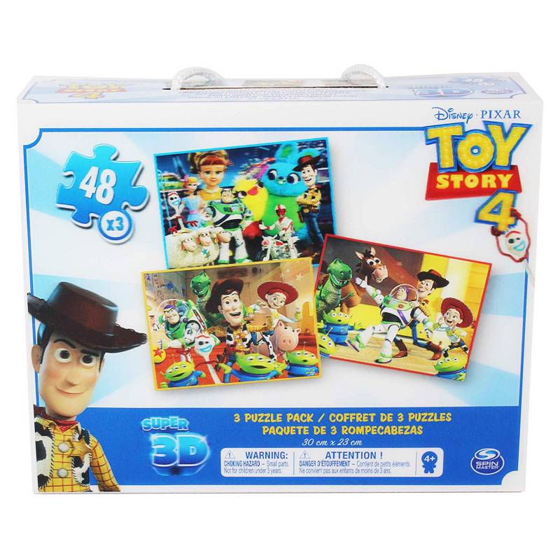 CARDINAL - Set x 3 Rompecabezas Lenticular 3D Toy Story