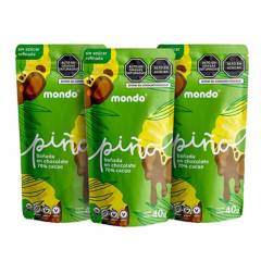 Pack Pina con chocolate 70% 40g MONDO