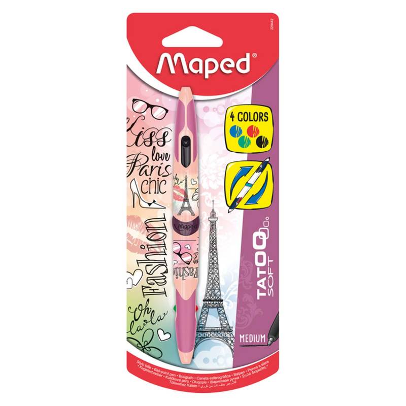 MAPED - Lapicero Tatoo Teens Paris 4 Colores