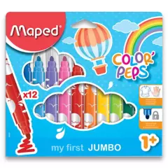 MAPED - Plumones Color'Peps Jumbo X12