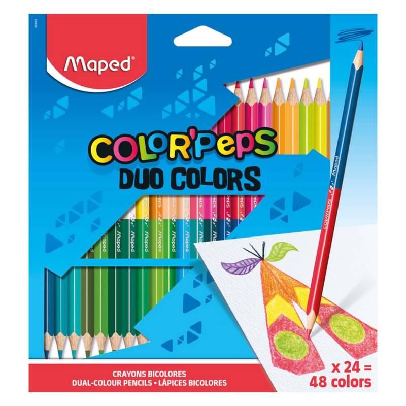 MAPED - Colores Bicolor Color'Peps X24