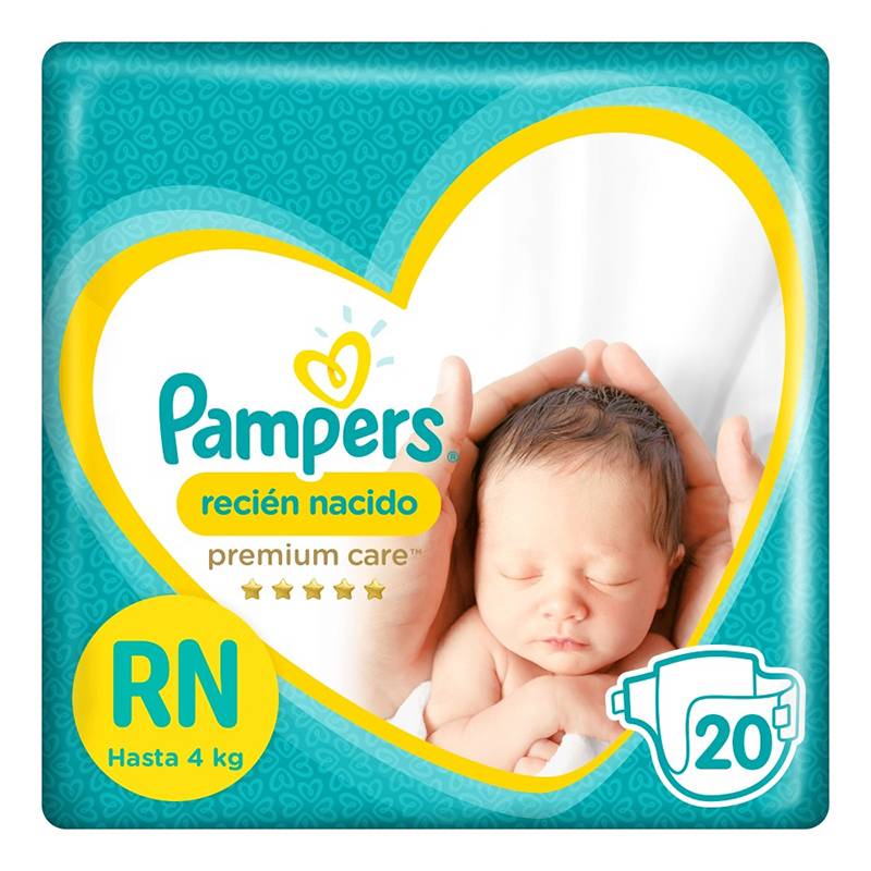 PAMPERS - Pañales Premium Care RN x 20