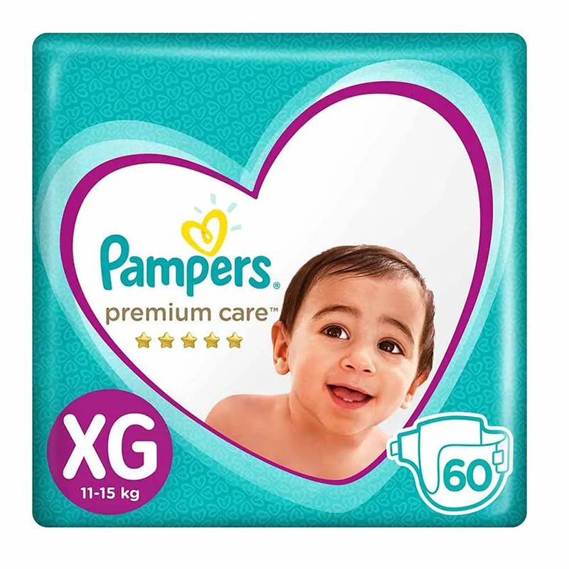 PAMPERS - Pañales Premium Care Megapack XG x 60