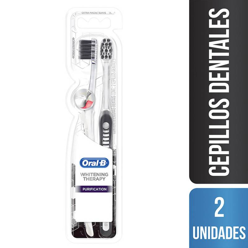 ORAL B - Cepillo Dental Carbón Purification x2 unidades