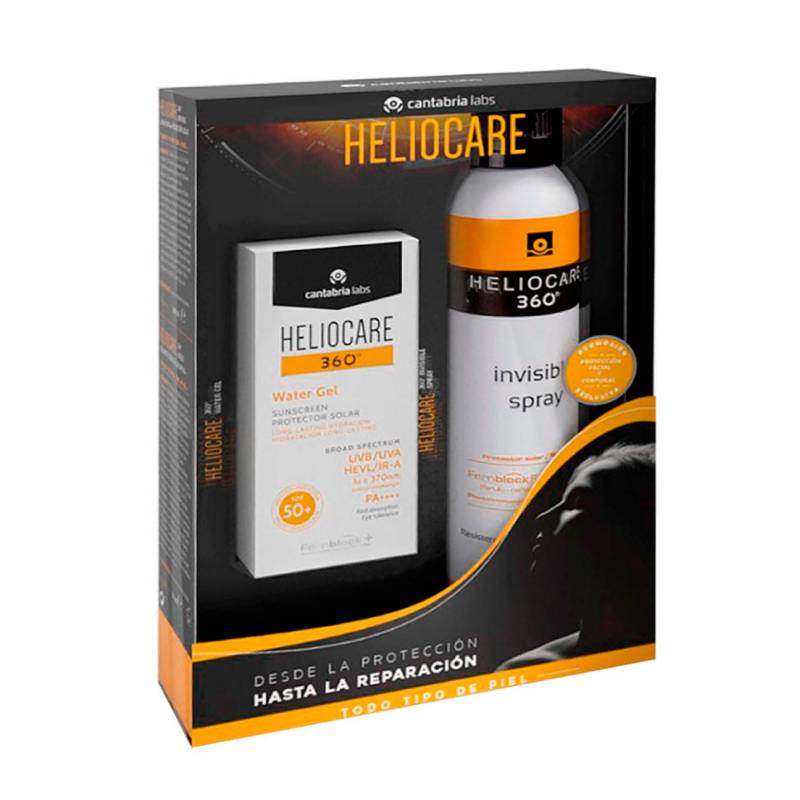 HELIOCARE - Pack Heliocare 360° Invisible Spray SPF 50+ + Heliocare 360° Water Gel 