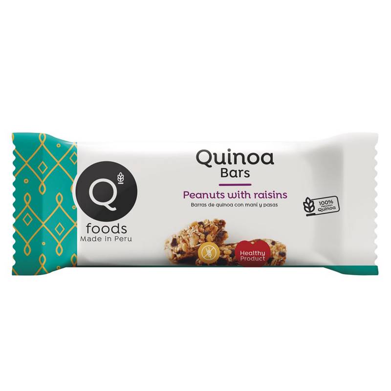 QUINOA - Quinoa  Bars Maní Y Pasas  30 Gr