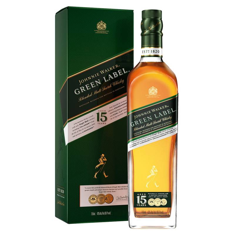 JOHNNIE WALKER - Whisky Johnnie Walker Green Label 750ml