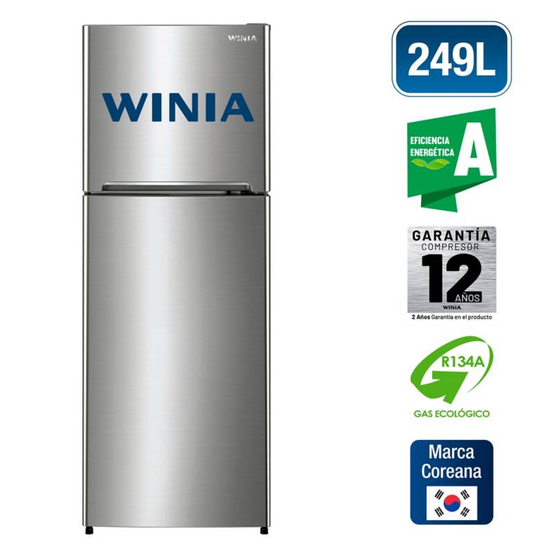 WINIA - Refrigeradora Top Mount 249 Litros WRT-25GFB