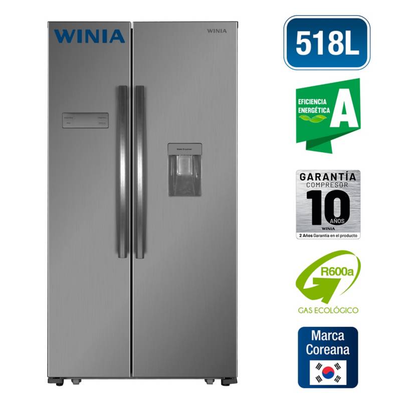 WINIA - Refrigeradora SBS 518 Litros WRS-518HCSD