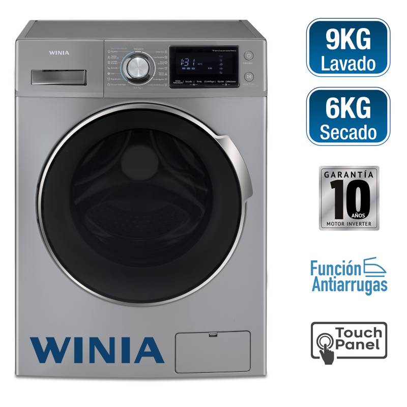 WINIA - Lavaseca 9 Kg/6 Kg Silver WLC-90MCS