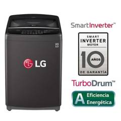LG - Lavadora 16 Kg LG Carga Superior Smart Inverter con TurboDrum WT16BSB Negro claro