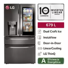 LG - Refrigeradora LM85SXD 679L InstaView French Door Negro LG