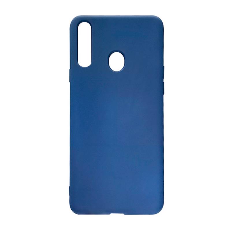 Case Siliconado Samsung A20s Azul Generico