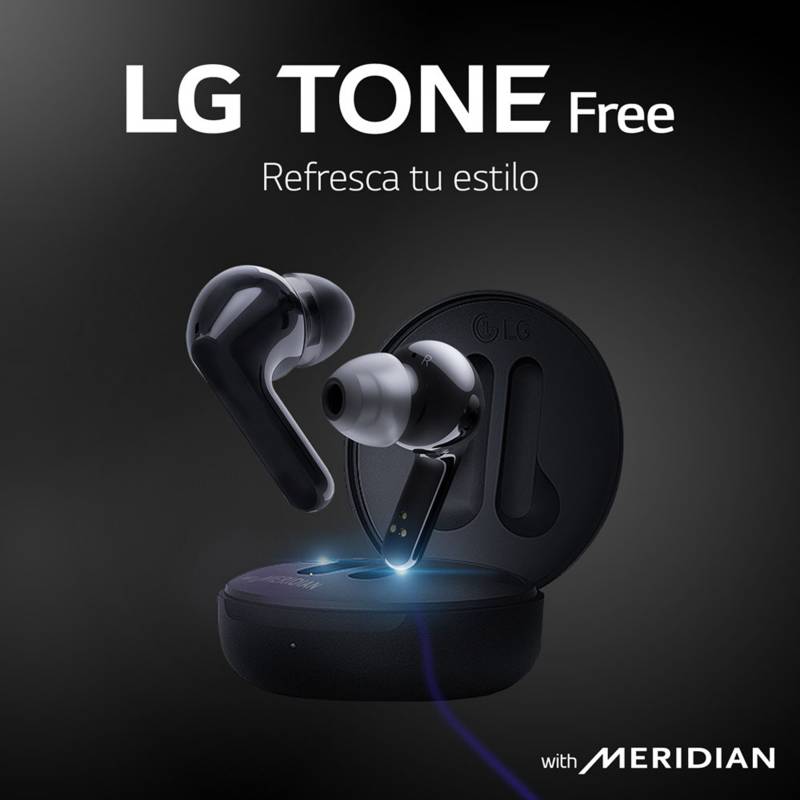 LG - LG Audifonos inalambricos Bluetooth Tone Free FN4 Black (2020)