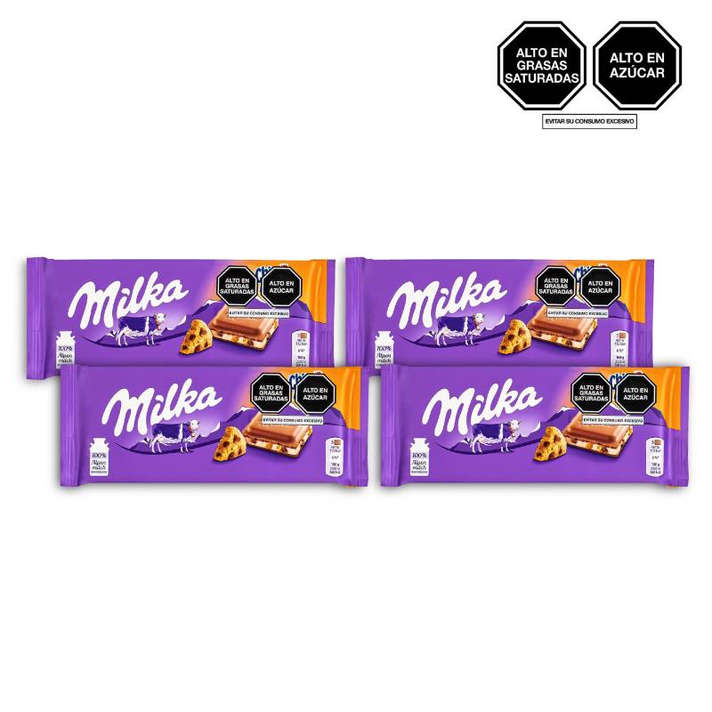 MILKA - Pack chocolate Milka Chips Ahoy 4x100g