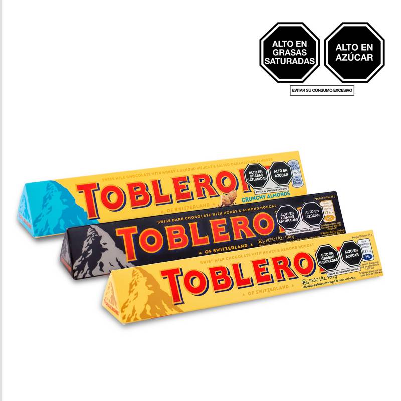 TOBLERONE - Pack chocolate Toblerone 3x100g