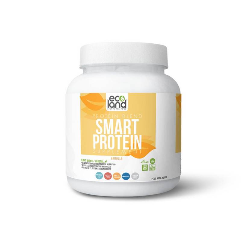 ECOLAND - Smart protein de sabor vainilla x1 pomo