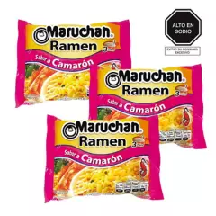 MARUCHAN - Pack x 3 Maruchan Ramen Camaron 64gr