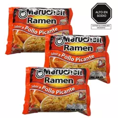 MARUCHAN - Pack x 3 Maruchan Ramen Pollo Picante 85gr