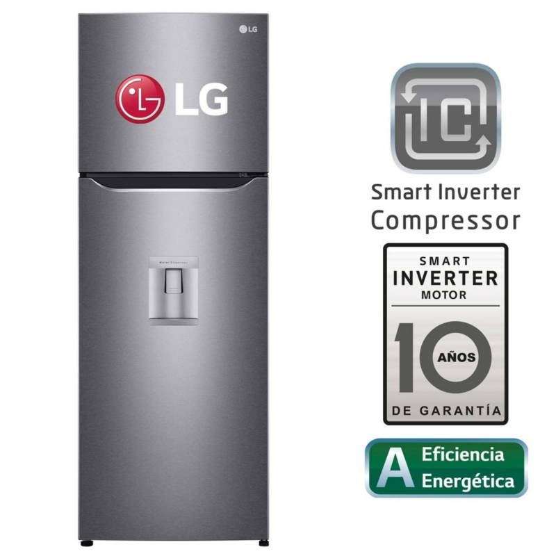 LG - Refrigeradora 254 LT Top Mount LG con Moist Balance Crisper GT29WPPK Plateada 