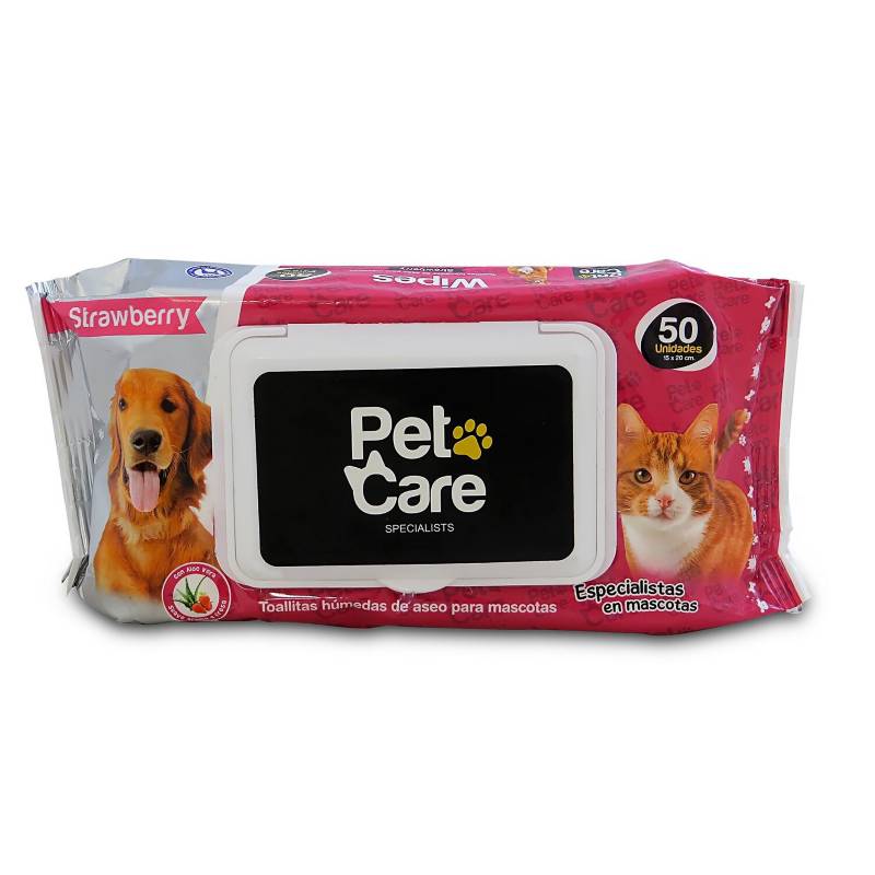 PET CARE - Toallas Húmedas Para Perros X 150Und Strawberry