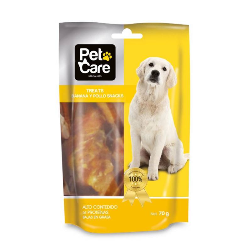 PET CARE - Snacks banana y pollo X 10UND Treats