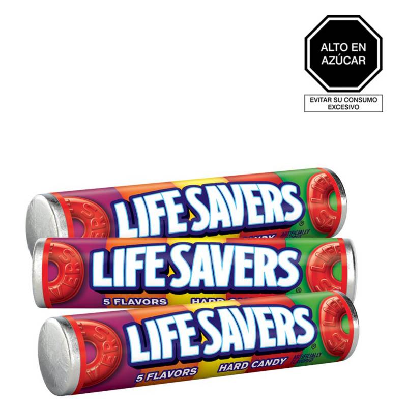 WRIGLEYS - Pack x 3 Life Savers Flavor 32gr