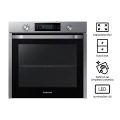 SAMSUNG - Horno Eléctrico Dual Cook, Stainless Steel 60 cm